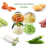 Cortador Espiral de Vegetal e Legumes Casa Caneca - Cortador Espiral de Vegetal e Legumes